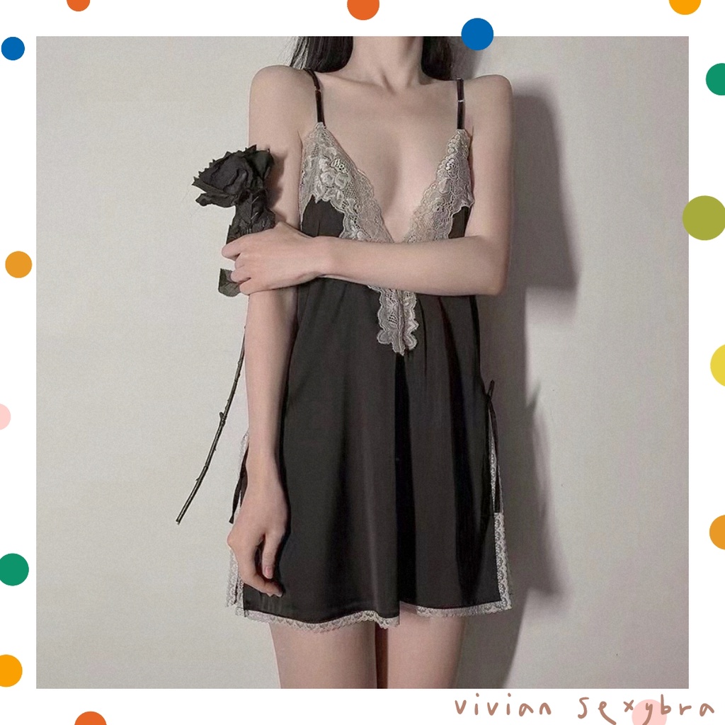 🎀sexy đồ ngủ🎀ren Cao cấp siêu đáng yêu+Quần lót Freesize 40-65kg---022 | BigBuy360 - bigbuy360.vn