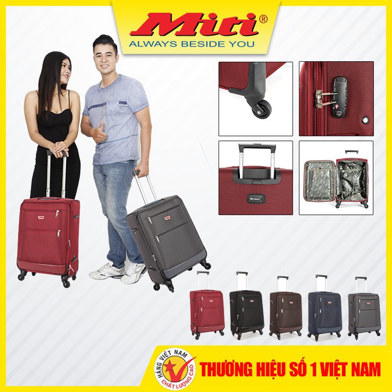 Vali Vải cần Kéo 🍎FREE SHIP🍎 Vali siêu nhẹ, kháng nước - Vali sang trọng hiện đại VL51911B