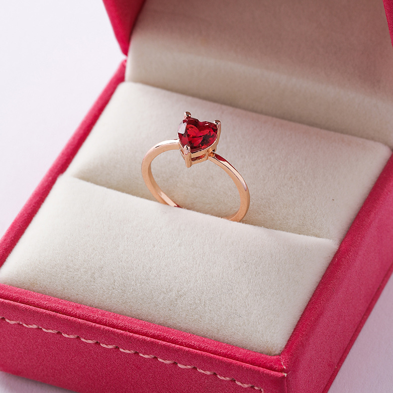 OIMG  Nhẫn Đính Đá Zircon Kiểu Dáng Dễ Thương Xinh Xắn Cho Nữ