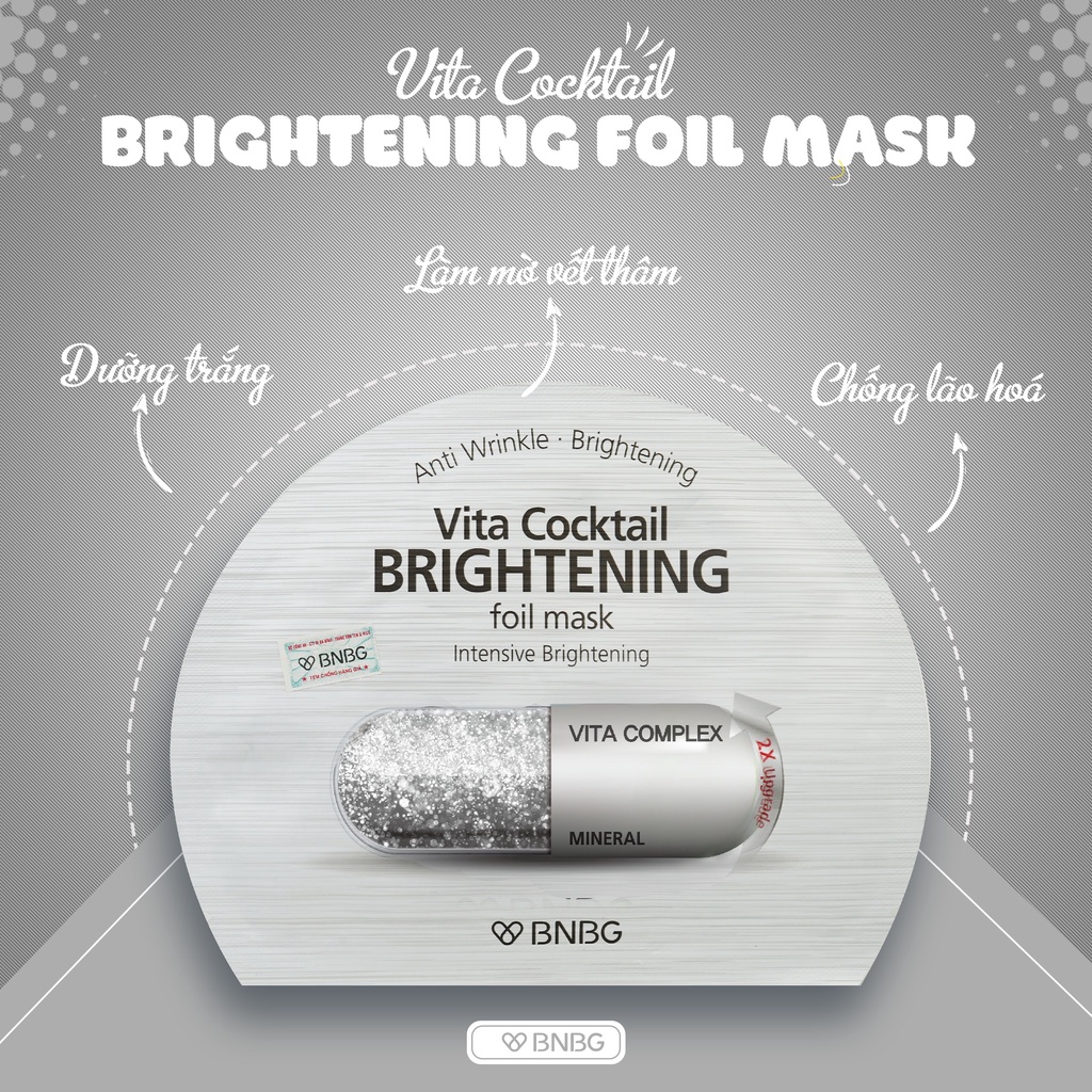 Mặt Nạ Dưỡng Da BNBG Vita Cocktail Foil Mask (30ml)