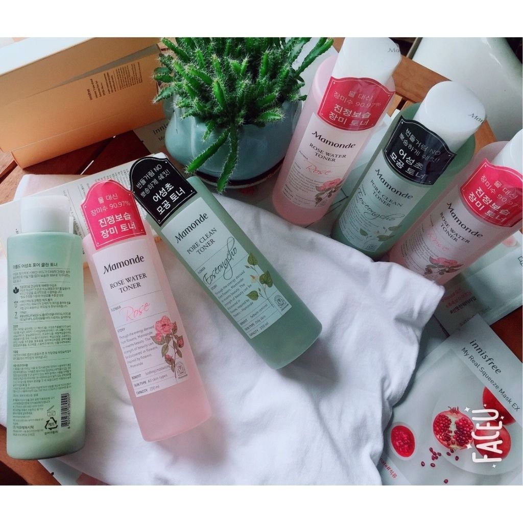 Nước hoa hồng Mamonde {𝐒𝐈𝐄̂𝐔 𝐃𝐔̛𝐎̛̃𝐍𝐆 𝐀̂̉𝐌} Nước Hoa Hồng Không Cồn Dưỡng Ẩm Mamonde Rose Water Toner 250ml