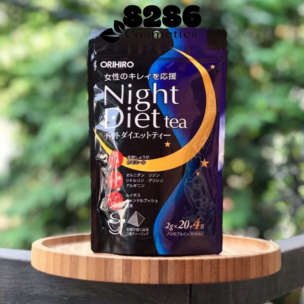 [Có sẵn] Trà Đêm Orihiro - Trà Giảm Cân Night Orihiro 24 gói/túi (Made in Japan)