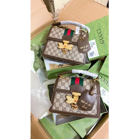 Túi xách Gucci ong sang chảnh có dây đeo super full hộp nguyên seal