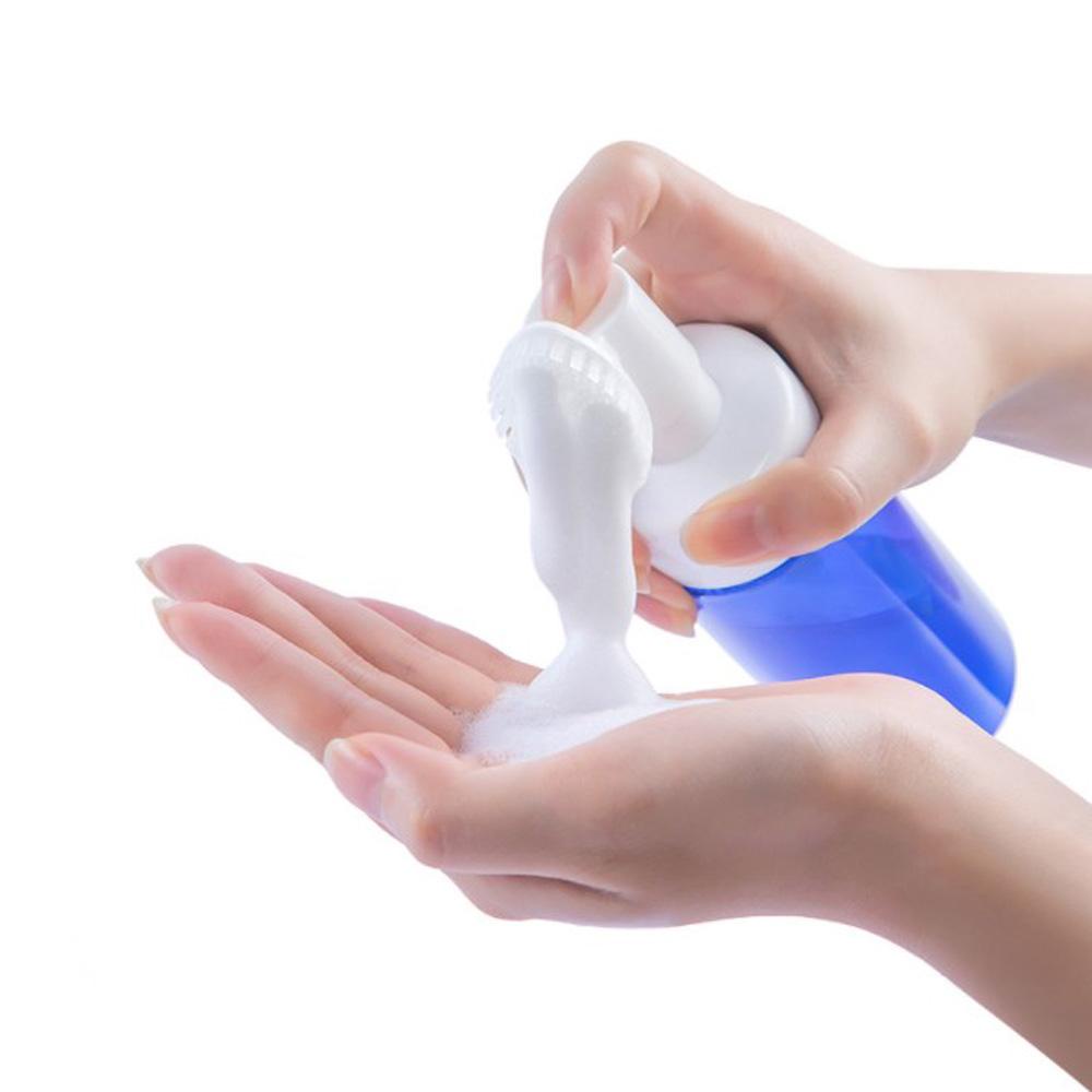 Bình Tạo Bọt Sữa Rửa Mặt Bằng Silicone Kèm Cọ Rửa Tiện Lợi