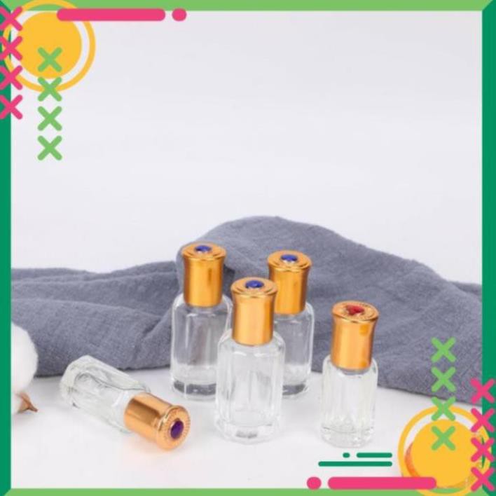 [3ml/6ml] Vỏ Lọ chiết nước hoa Dubai bi lăn Ruby rỗng / chai lọ đựng nước hoa