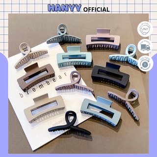 Kẹp tóc càng cua Hàn Quốc nữ đẹp hottrend nhám nhiều mẫu - Cặp búi tóc dễ thương cào 10 răng, 14 răng