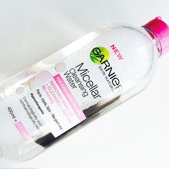 Nước tẩy trang không cồn Garnier SkinActive, nước tẩy trang cho mọi loại da, an toàn cho da 375ml | BigBuy360 - bigbuy360.vn