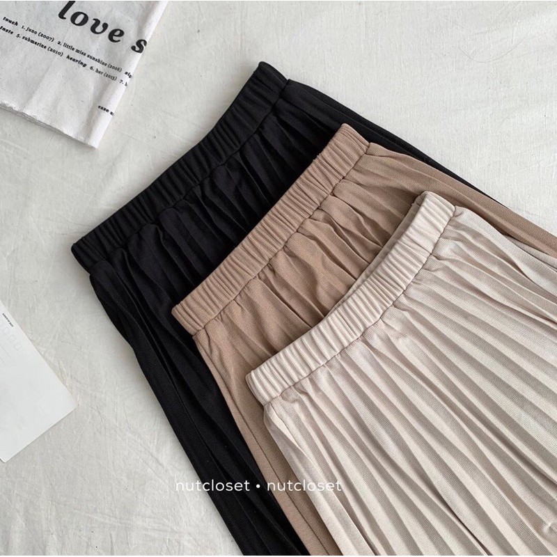 [Mã WASTUP giảm 10% tối đa 30K đơn 99K] Chân váy dạ xếp ly basic - hàng QC | BigBuy360 - bigbuy360.vn