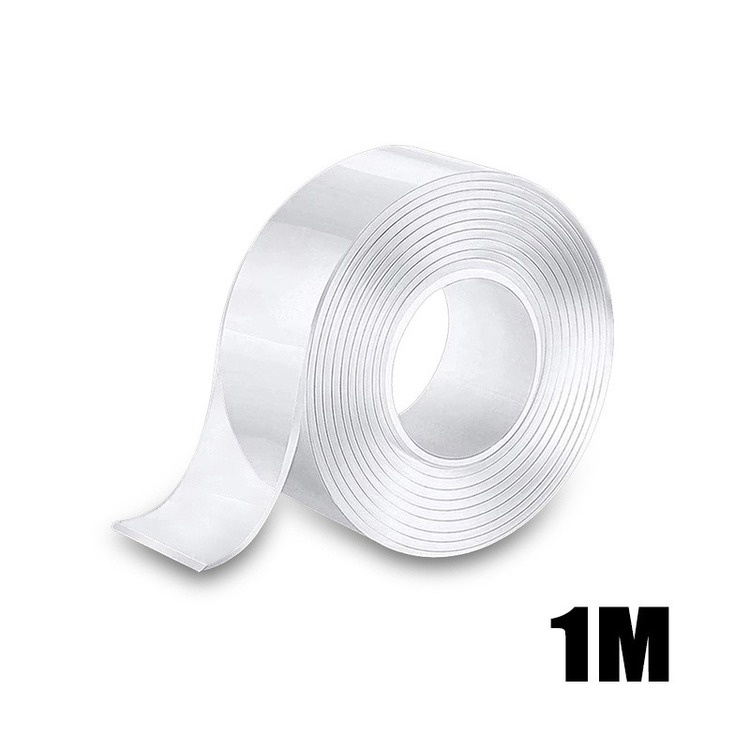Băng Keo Nano Hai Mặt Trong Suốt Chống Nước Tái Sử Dụng Tiện Lợi