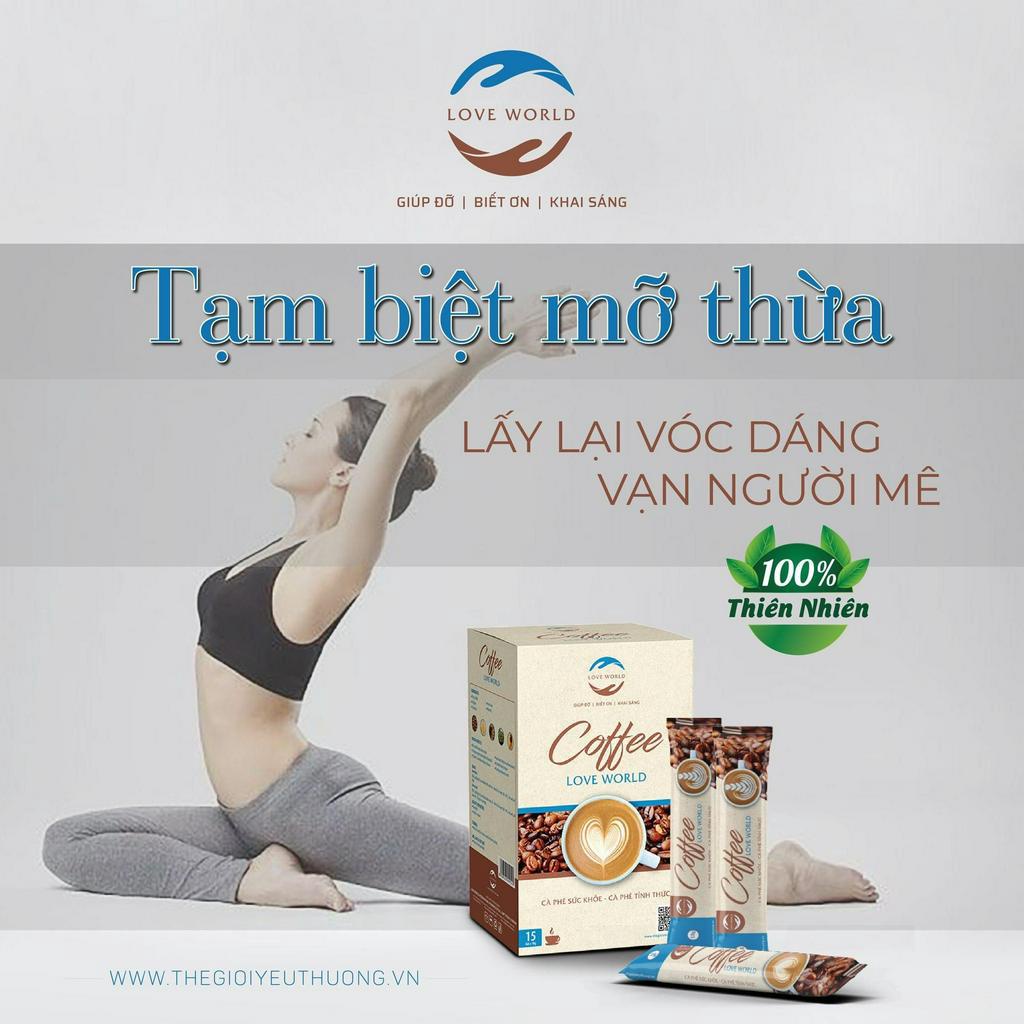 Cà phê giảm cân LOVEWORLD-giữ dáng đẹp da,kiểm soát cân nặng,ngưng hấp thu lipit chất béo,100% thiên nhiên