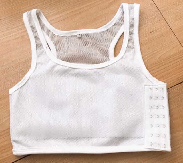 Áo nịt tomboy dạng lưới thông thoáng có bản nịt trước nó ngực | BigBuy360 - bigbuy360.vn