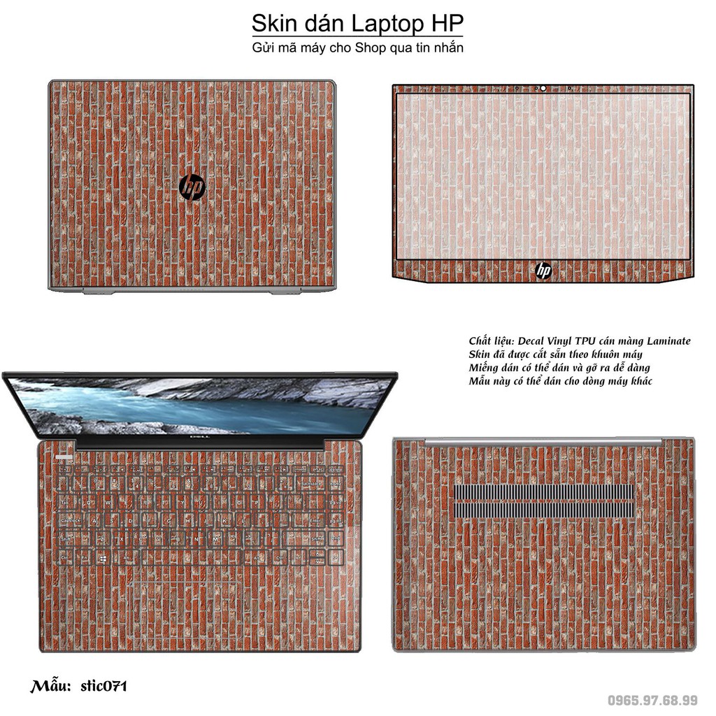 Skin dán Laptop HP in hình Hoa văn sticker _nhiều mẫu 12 (inbox mã máy cho Shop)