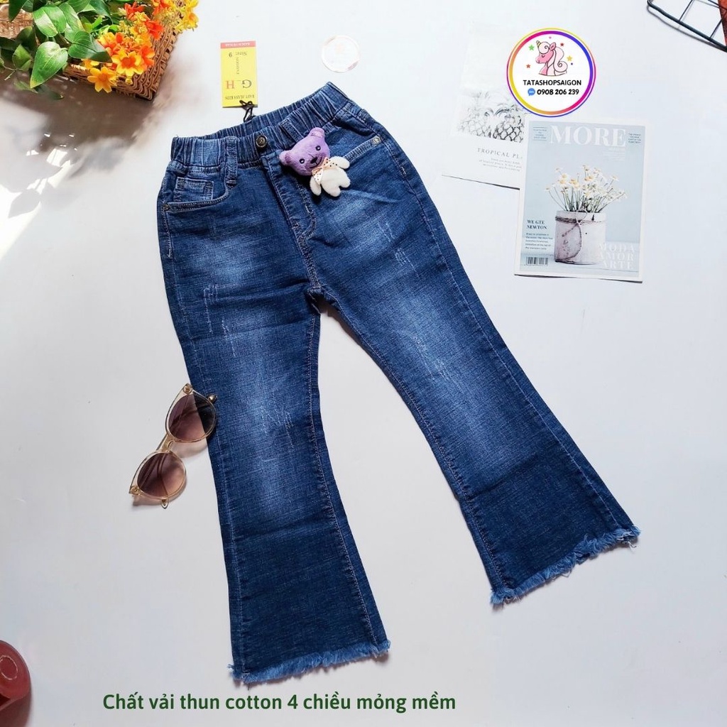 Quần jean dài cho bé gái 16 đến 32kg