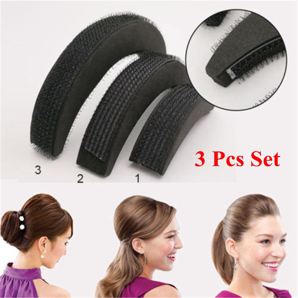 [Hàng mới về] Set 3 cái kẹp làm phồng tóc tự dính tiện dụng