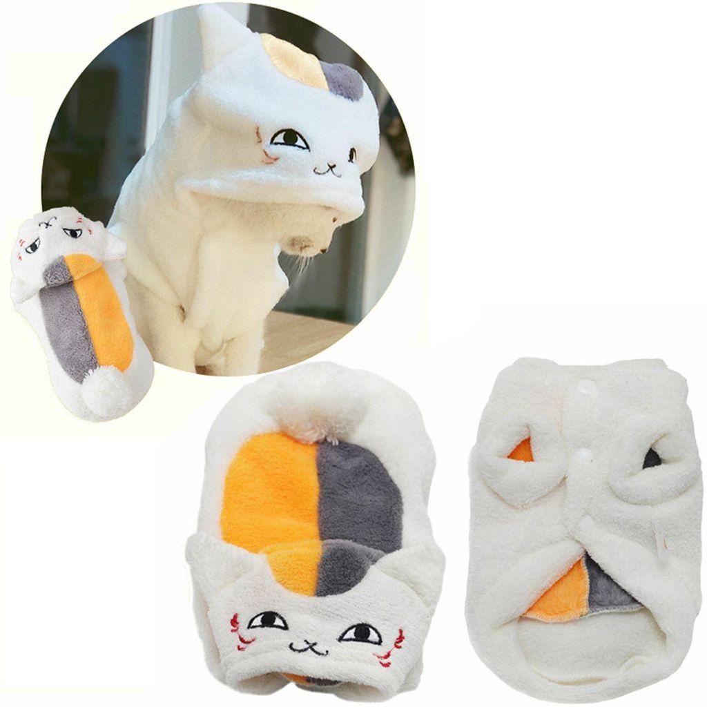 1 Bộ Áo Liền Quần Bằng Vải Nhung San Hô Mềm Mại In Họa Tiết Mèo Dễ Thương Thời Trang Thu Đông Cho Thú Cưng