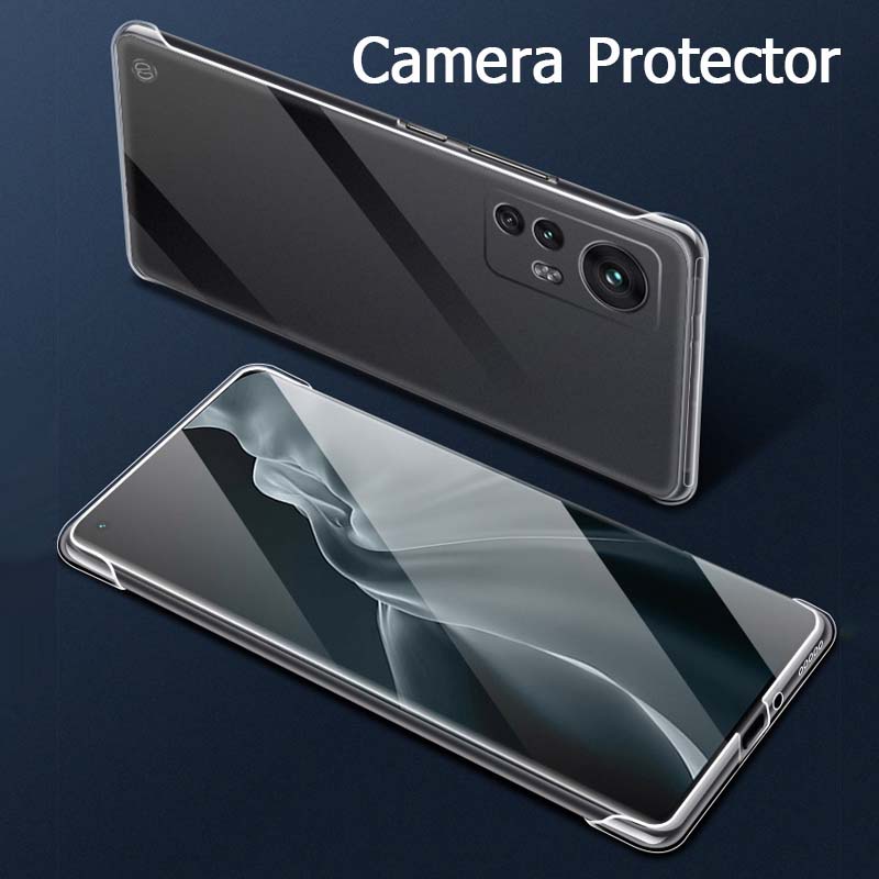 Ốp Điện Thoại PC Cứng Siêu Mỏng Nhẹ Trong Suốt Không Viền Bảo Vệ Camera Cho Xiaomi Mi 12 12S Pro 12X