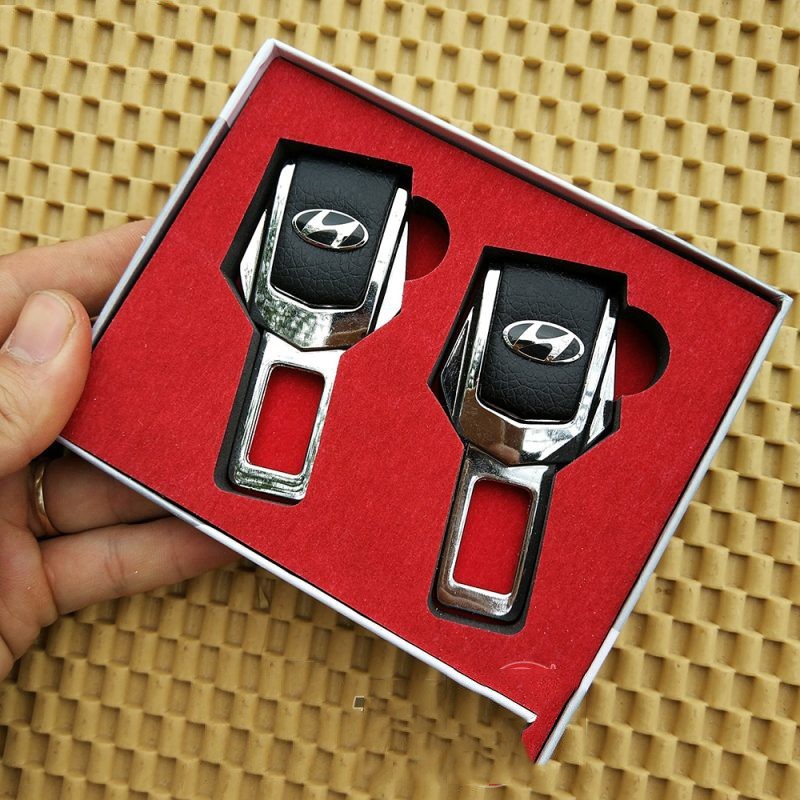 Chốt Dây An Toàn, Chốt Đai Ngắt Chuông Ô Tô Bọc Da Loại Xịn Có Logo Hãng Xe - Lẻ 1 Chiếc - Auto Bảo Lộc