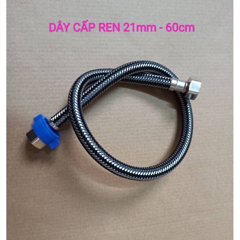 Dây cấp nước bình nóng lạnh ren 21mm, bồn cầu, phụ kiện bồn cầu