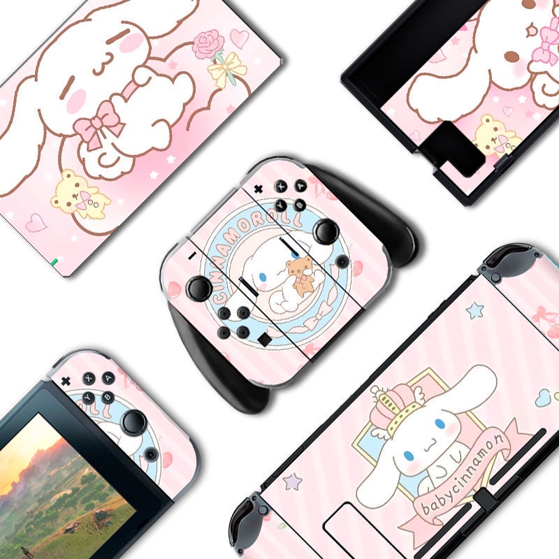 Miếng Dán Bảo Vệ Bảng Điều Khiển Máy Chơi Game Nintendo Switch Hình Anime Dễ Thương