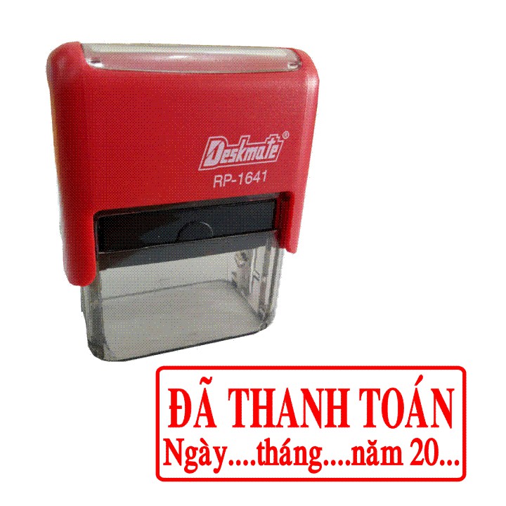 Con dấu đã thanh toán có ngày tháng năm