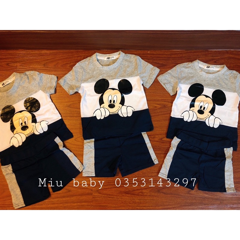 Set bộ cộc tay mickey bé trai xuat du (form nhỏ)