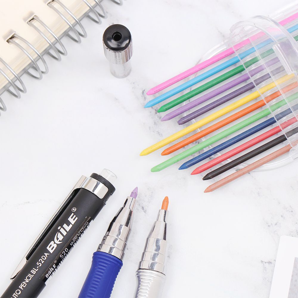 Bút chì bấm nhiều màu sắc tiện dụng dùng cho văn phòng / trường học