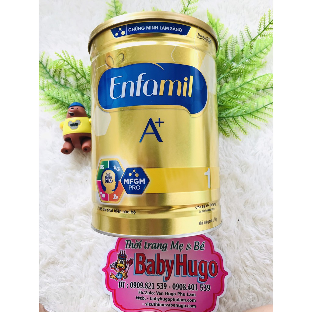 [MẪU MỚI] Sữa Enfamil A+ 1 DHA+ MFGM 1.7kg (trẻ 0-6 tháng)