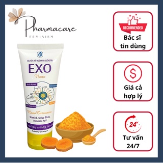 Gel rửa mặt ngừa mụn dưỡng ẩm, sữa rửa mặt Exo Nano chiết xuất Nano Curcumin từ Nghệ giúp làm sáng da