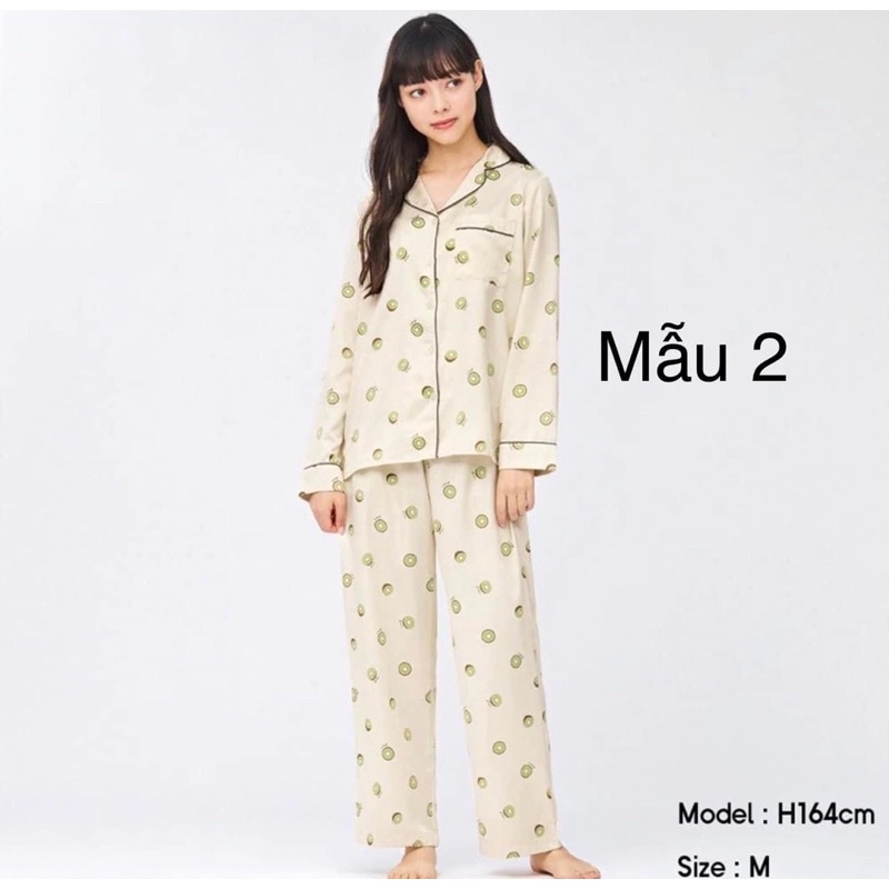 Bộ ngủ Gu Pyjama Satin lụa Nhật bản