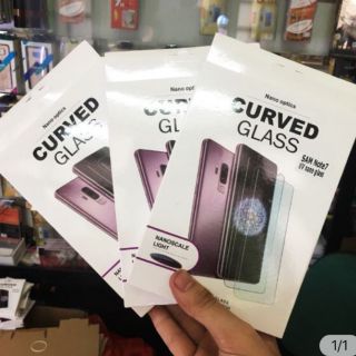 Dán kính cường lực Full keo UV Note 7 / FE