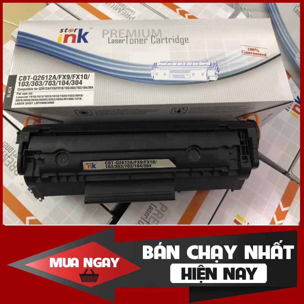 RẺ VÔ ĐỊCH] HỘP MỰC MÁY IN CANON 2900 - CARTRIDGE 12A /303 có lỗ đổ và xả theo tiêu chuẩn châu âu mã starink