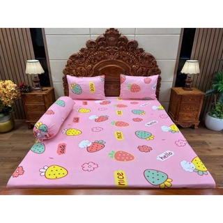 Drap thun hàn quốc trái dâu siu cưng