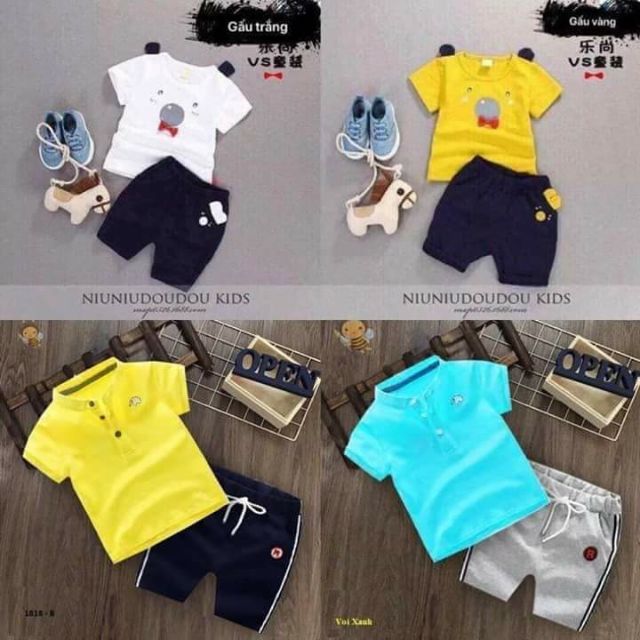 Combo 12 bộ đồ hè cho bé