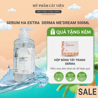 Serum dưỡng ẩm HA Derma, tinh chất cấp nước căng bóng da, trẻ hóa se khít lỗ chân lông, dưỡng trắng da - fullsize 500ml