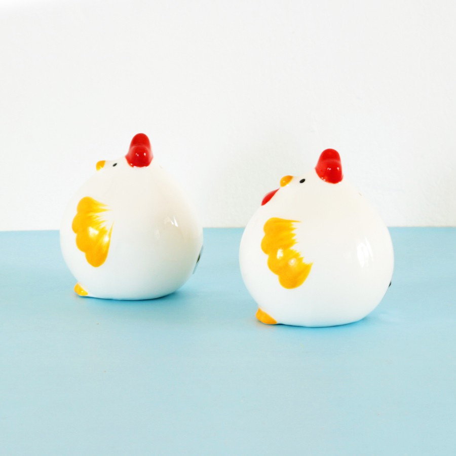 Lọ đựng tiêu muối gốm | Bộ 2 Hũ rắc tiêu muối - Ceramic Salt Cellar