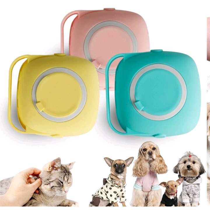 Bàn Chải Tắm Cho Chó Mèo Bằng Silicon Mềm Mại Có Chỗ Đựng Sữa Tắm Tạo Bọt Tiện Dụng