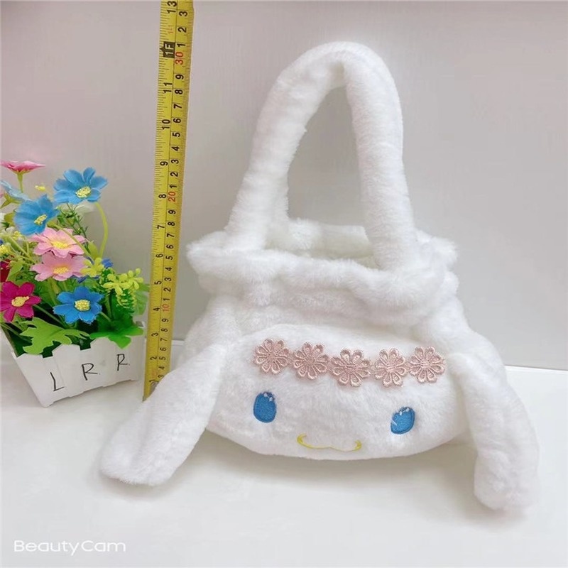 Sanrio Túi Xách 8 Inch Hình Cinnamoroll Nhồi Bông Phong Cách Nhật Bản Đáng Yêu