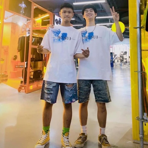 Áo thun BOBUI saigon ANGEL STAFF nam nữ unisex form rộng cổ tròn tay lỡ bigsize  T102