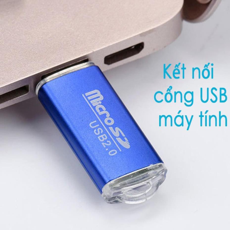 Đầu đọc thẻ nhớ micro SD tốc độ cao, vỏ nhôm ,vỏ nhựa siêu nhẹ-Chất lượng