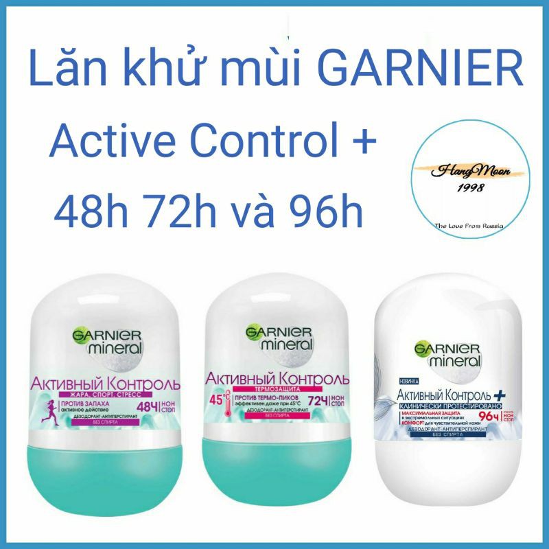 Lăn khử mùi GARNIER Active Control 48h 72h và 96h 85g