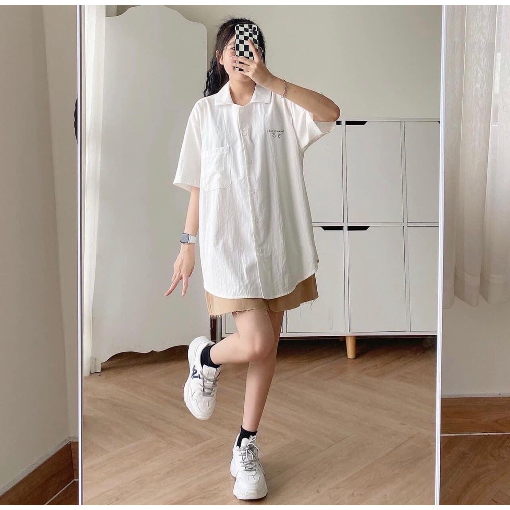 Áo Sơ Mi Cộc Youre PEONYB Nữ  🌸 Thun kiểu form rộng tay lỡ học sinh phong cách đường phố hàn quốc Ulzzang 🌸