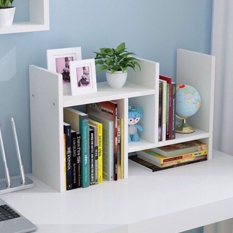 ❤Kệ Sách Gỗ Mini Để Bàn_Lắp Ghép Đa Năng Tiện Lợi Thông Minh