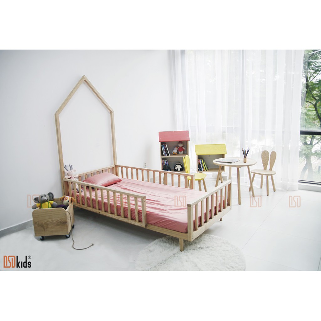 Giường trẻ em 🛑FREESHIP🛑 Giường lều gỗ thông minh cho bé [ Nguyên liệu 100% gỗ tự nhiên nhập khẩu] | BigBuy360 - bigbuy360.vn