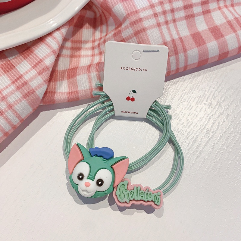 Set 2 dây cột tóc hình thú hoạt hình dễ thương cho nữ