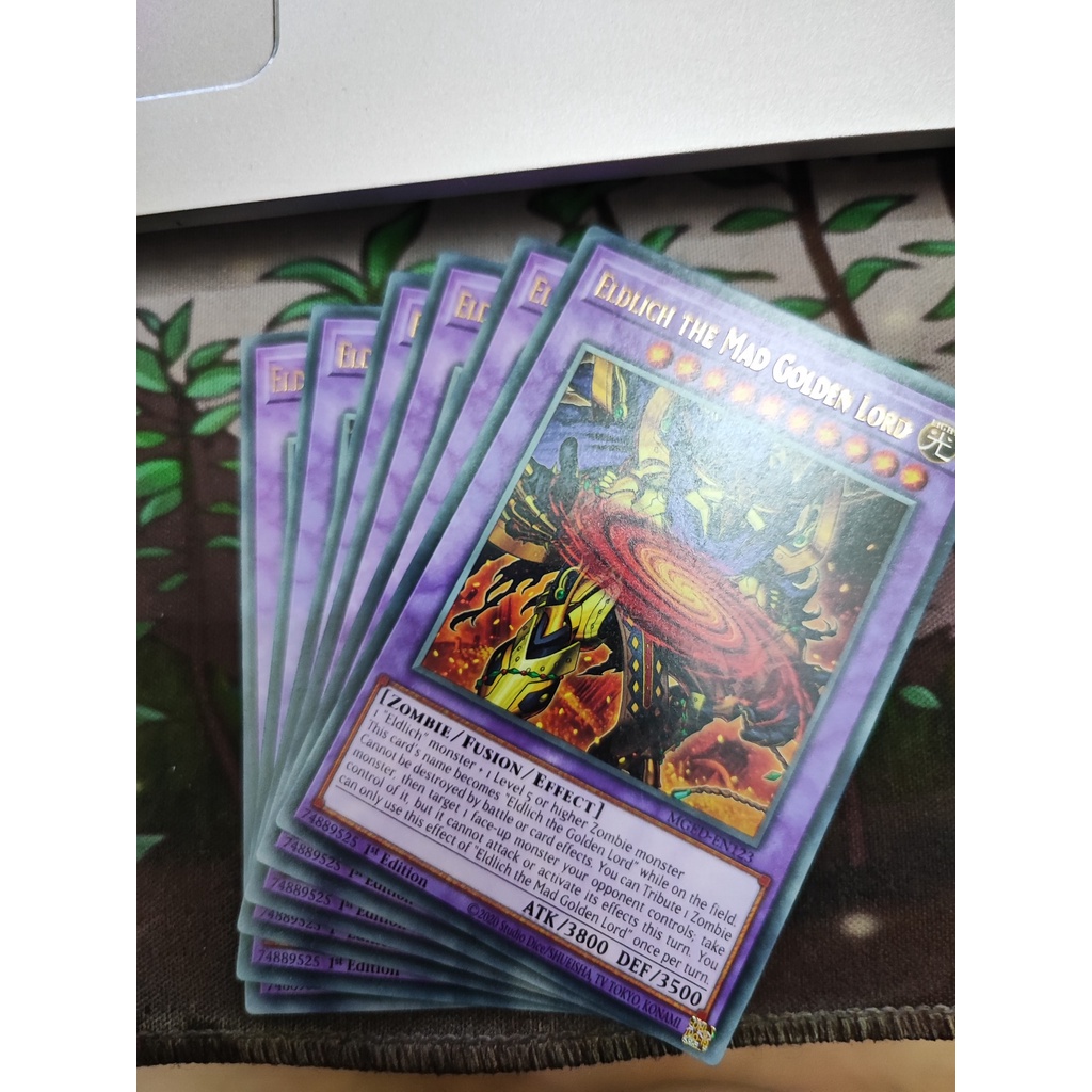 1 lá thẻ bài Eldlich the Mad Golden Lord - MGED-EN123 - Rare 1st Edition