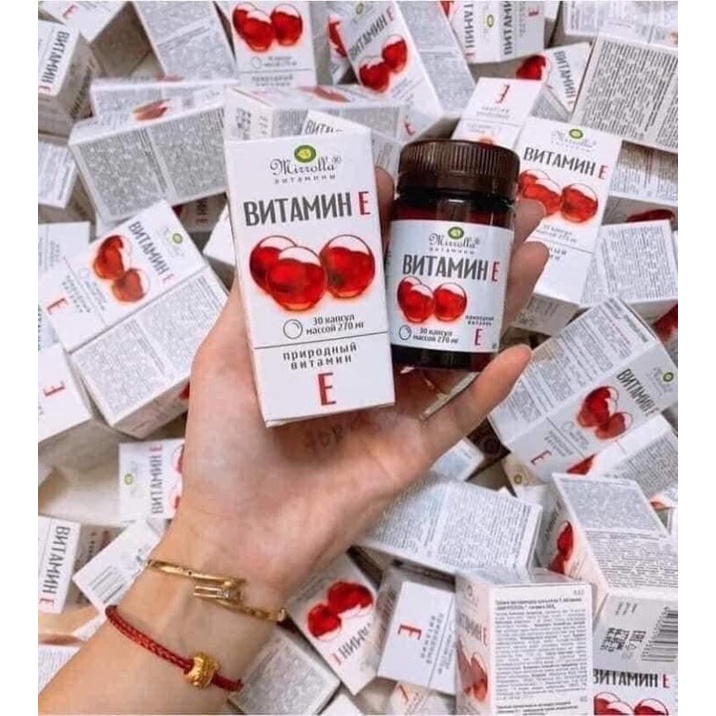 Vitamin E đỏ 270mg Nga