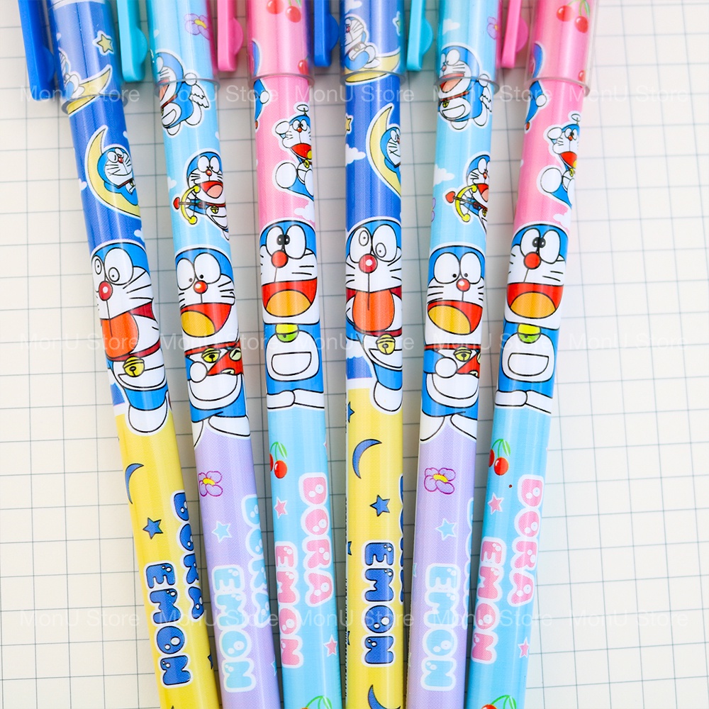 Bút bi nước, bút gel mực xanh có thể xóa được DORAEMON DOREMON dễ thương cute MON0340 TooYoo
