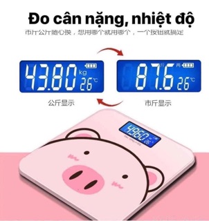 Cân điện tử heo hồng