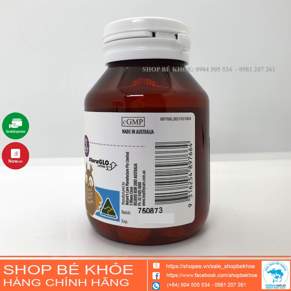 Viên bổ mắt Healthy Care Kids Computer Eyes chewable 60 viên