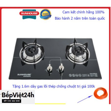 Bếp gas âm kính SUNHOUSE MAMA MMB6632
